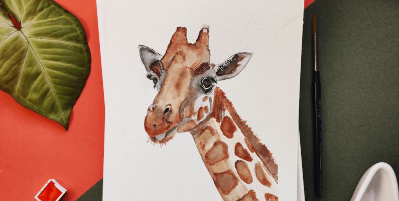 Art - Painting of Giraffe
