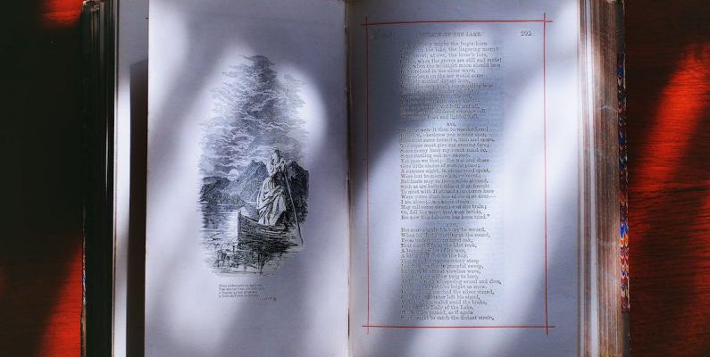 History - Photography of Opened Book