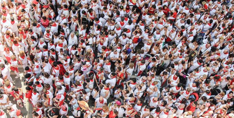 Crowds - Bird's Eye View of Group of People