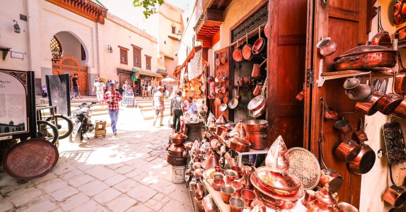 Souvenir Shops - Brown Containers