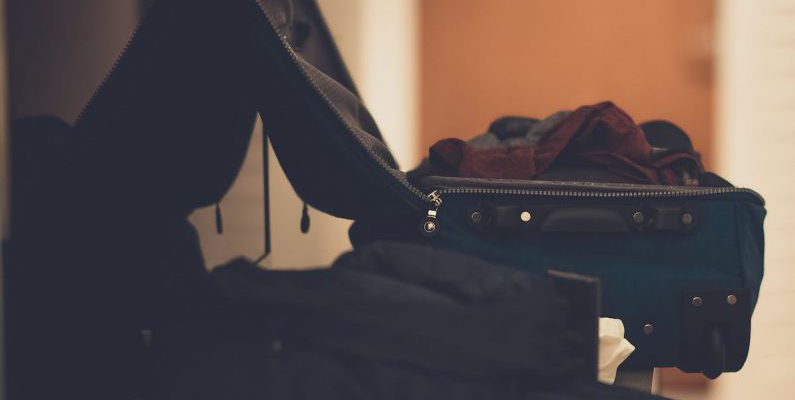 Packing - Blue Travel Luggage