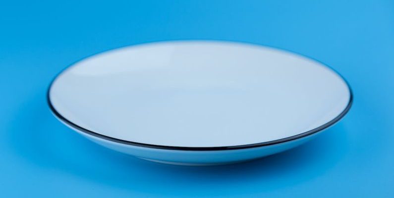 Dish - Round Gray Bowl