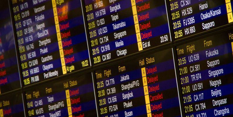 Itineraries - Flight Schedule Screen Turned on